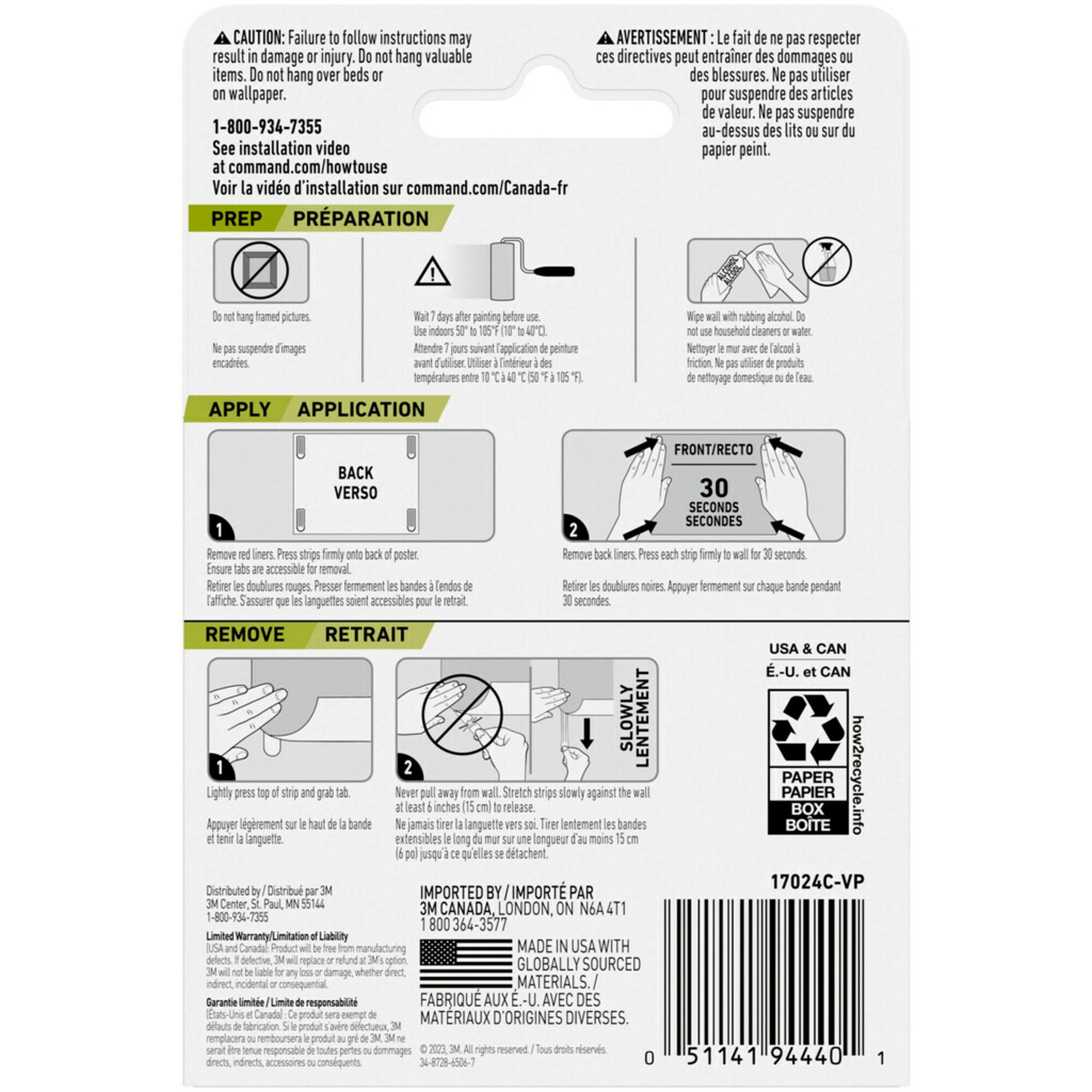 Command™ Poster Strips